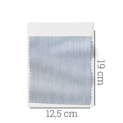 Amostra - Tecido Tricoline Fio 60 - Alexandria 119 - Micro Listra Preto