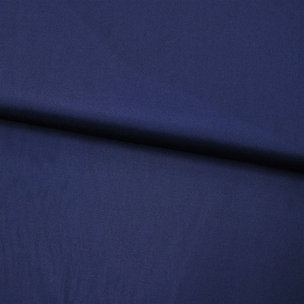 Tecido Camisaria Tricoline - Fio 40 - Azul Marinho Liso - 100% Algodão - Largura 1,50M 