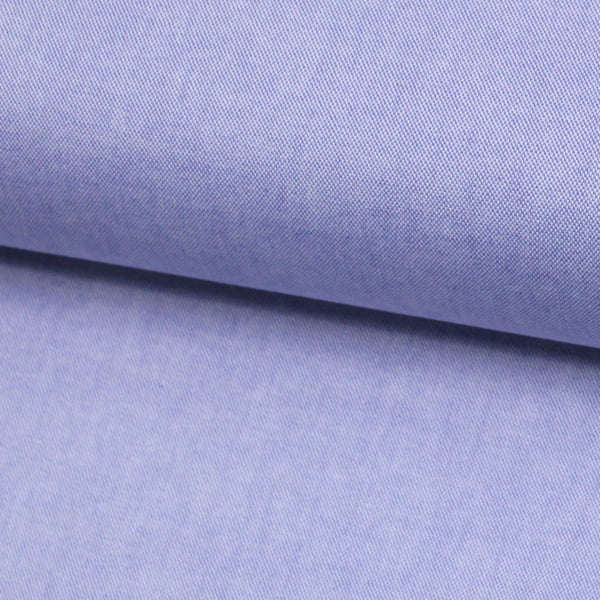 Tecido Camisaria Tricoline Fio 40 - Oxford 04 - Liso - Azul Jeans - 100% Algodão