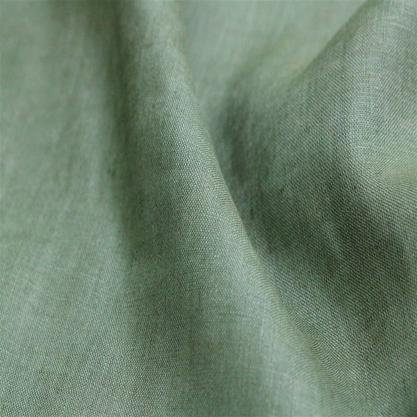 Tecido Cambraia de Linho Puro 04 - Verde Sereno - 100% Linho  