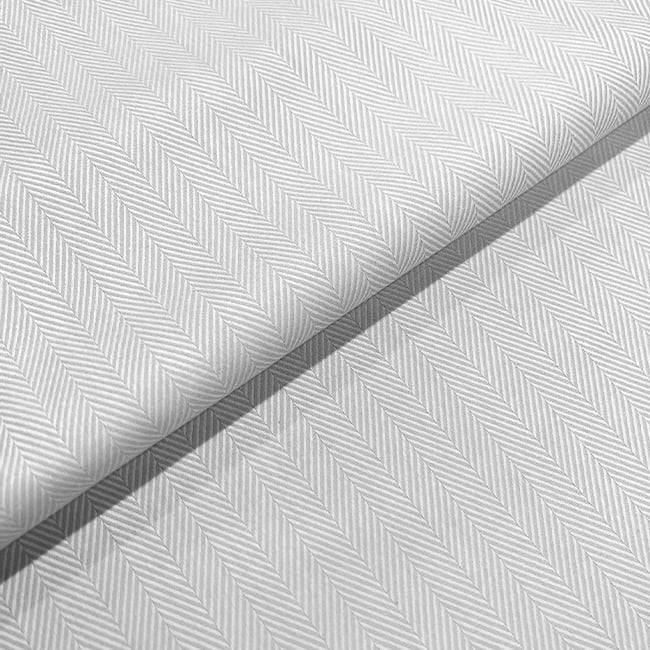 Tecido Camisaria Tricoline Fio 50 maquinetado Hórus 01 Branco 100% Algodão