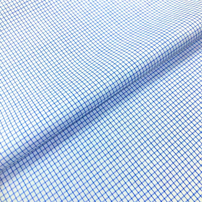 Tecido Tricoline Fio 60 Alexandria 302 Xadrez M Royal – 100% Algodão