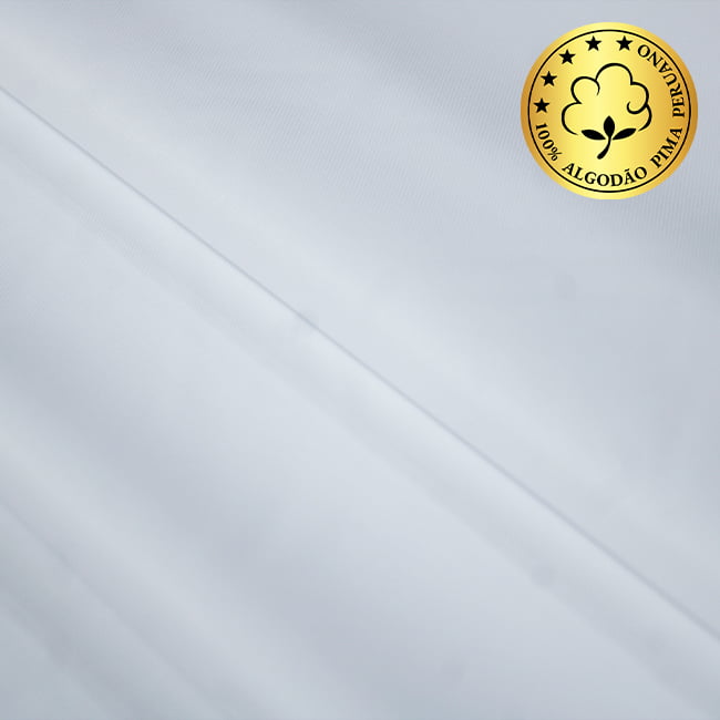 Tecido Camisaria fio 120 Maquinetado - AIR Verona Oxford 01 Branco - 100% Algodão Pima