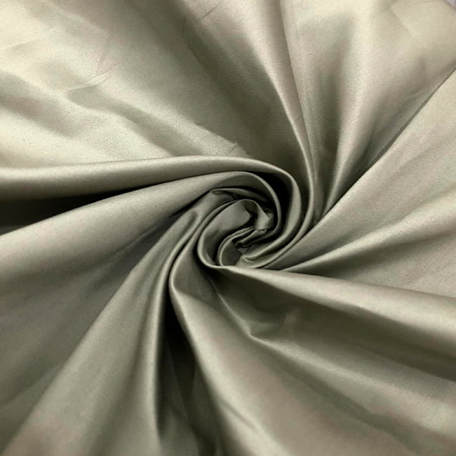 Tecido Tricoline Luxor 43 Verde Seco Acetinado 100% Algodão Egípcio