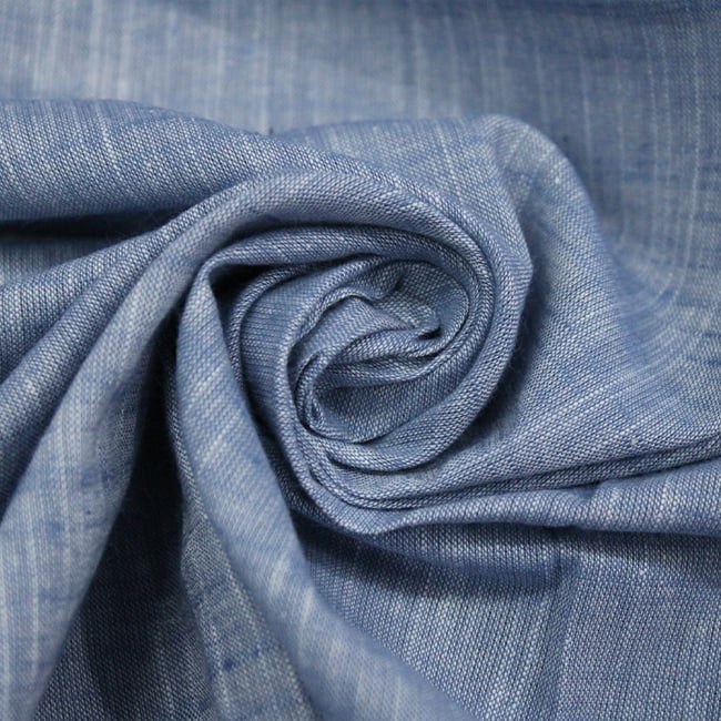 Tecido Cambraia de Algodão Biarritz 10 Azul Jeans - 100% Algodão