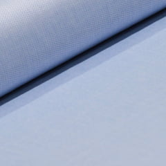 Tecido Camisaria Tricoline Fio 80 - Milão 04 - Listras - Azul Claro e Branco - 100% Algodão