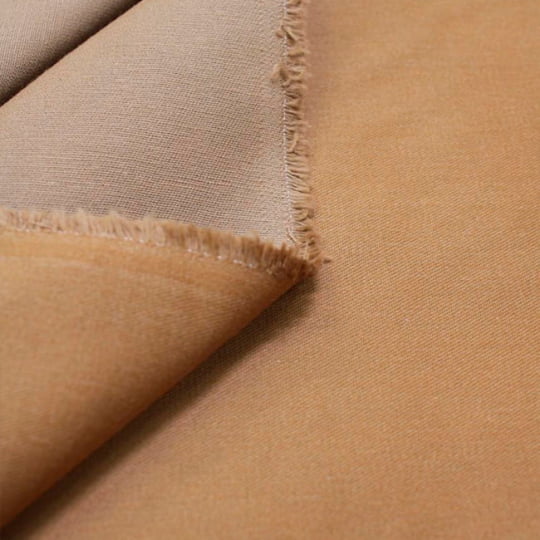 Tecido Sarjado Cotton Satin Peletizado - Caramelo - 98% Algodão 2% Elastano