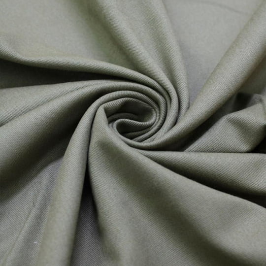Tecido Sarjado Cotton Satin Peletizado - Musgo - 98% Algodão 2% Elastano