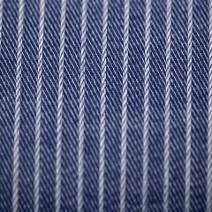 Tecido Camisaria Tricoline Fio 50 - Parma 04 - Maquinetado - Azul Jeans - 100% Algodão 