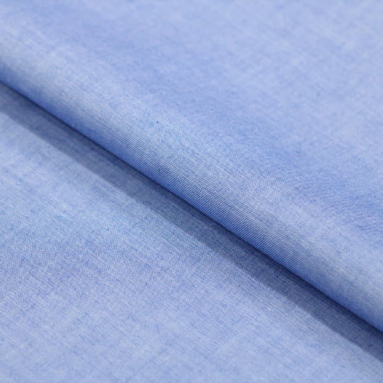 Tecido Camisaria Tricoline Fio 60 - Alexandria 229 - Azul Jeans - 100% Algodão 