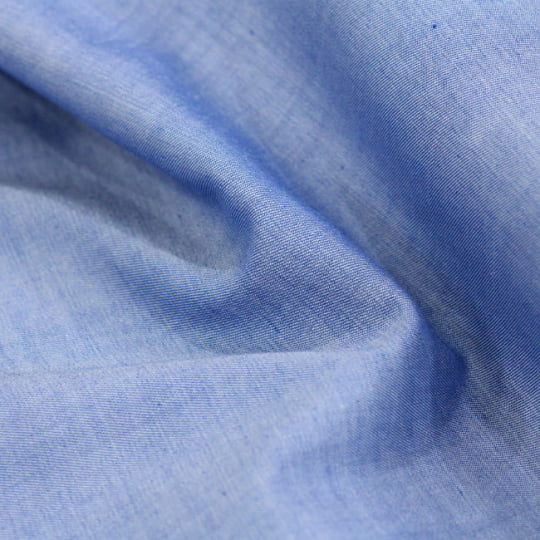 Tecido Camisaria Tricoline Fio 60 - Alexandria 229 - Azul Jeans - 100% Algodão 