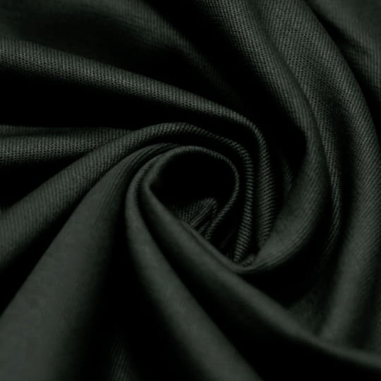 Tecido Sarjado Cotton Satin Liso - Chumbo - 98% Algodão 2% Elastano