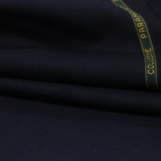 Tecido Alfaiataria Lã Fria Super 120 Paramount 20 - Quadriculado Azul Marinho - Twill Premium