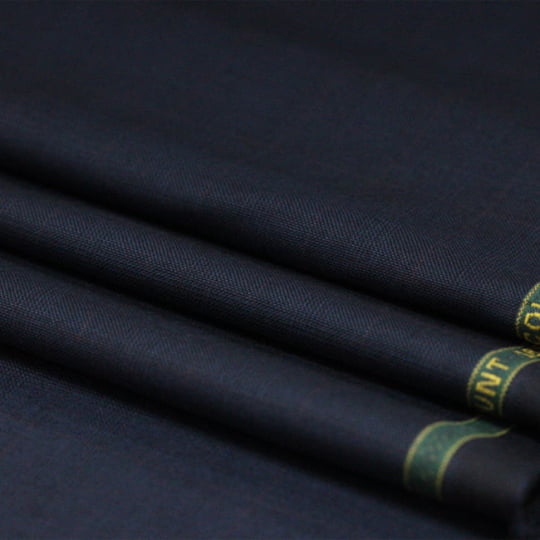Tecido Alfaiataria Lã fria super 120 Paramount 20 Quadriculado Azul Marinho - Twill Premium