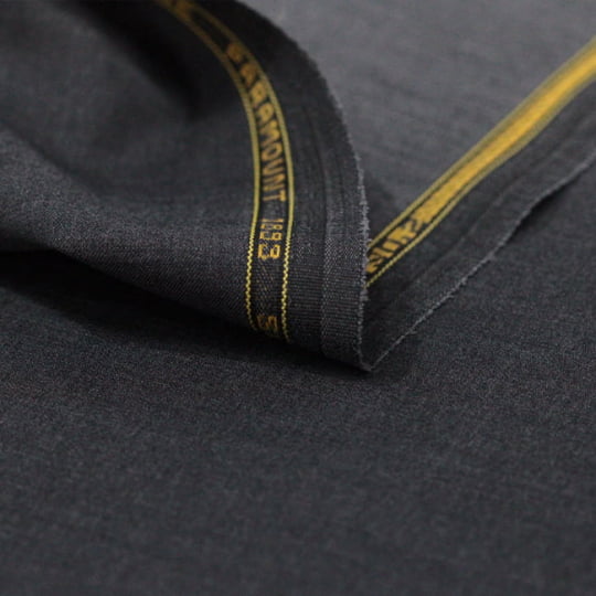 Tecido Alfaiataria Lã fria super 120 Paramount 24 Cinza Escuro - Gabardine Premium