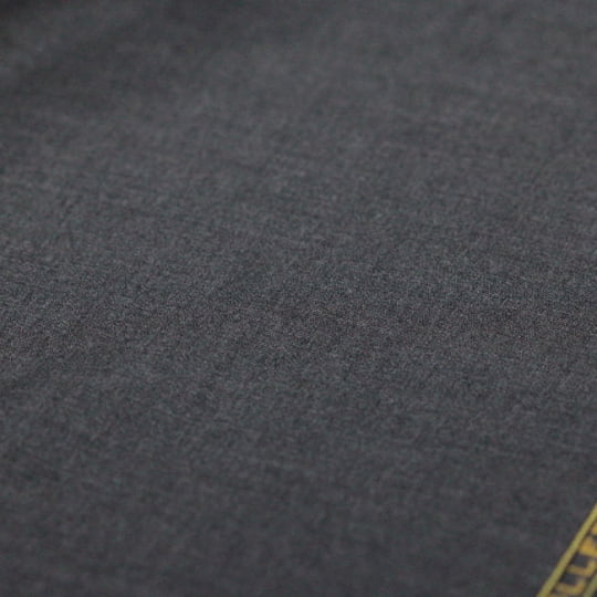 Tecido Alfaiataria Lã Fria Super 120 Paramount 24 - Cinza Escuro - Gabardine Premium