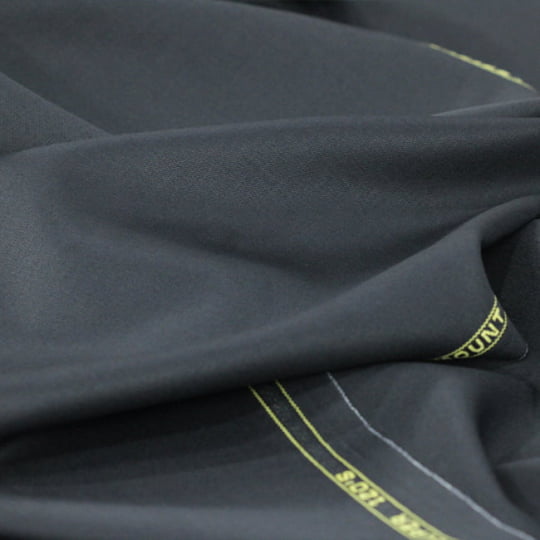 Tecido Alfaiataria Lã Fria Super 120 Paramount 27 - Preto - Gabardine Premium