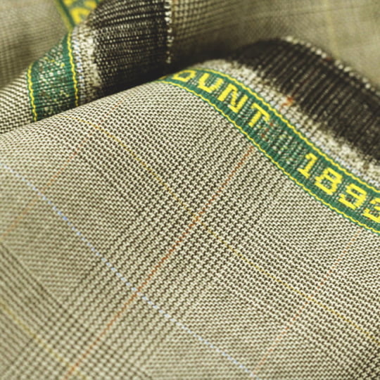 Tecido Alfaiataria Lã Fria Super 120 Paramount 28 - Príncipe de Gales Bege - Twill Premium