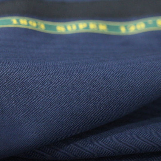Tecido Alfaiataria Lã Fria Super 120 Paramount 09 - Azul Marinho - Twill Premium
