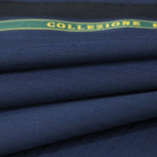 Tecido Alfaiataria Lã Fria Super 120 Paramount 09 - Azul Marinho - Twill Premium