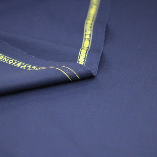 Tecido Alfaiataria Lã Fria Super 120 Paramount 01 - Azul Noite - Gabardine Premium