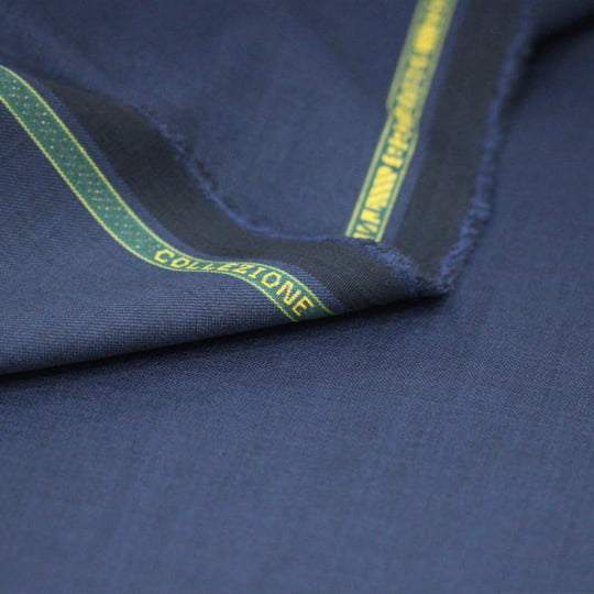 Tecido Alfaiataria Lã fria super 120 Paramount 05 Azul Noite - Twill Premium