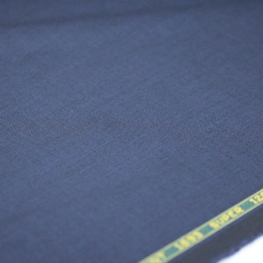 Tecido Alfaiataria Lã Fria Super 120 Paramount 05 - Azul Noite - Twill Premium