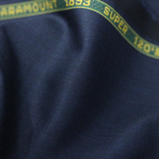 Tecido Alfaiataria Lã Fria Super 120 Paramount 05 - Azul Noite - Twill Premium