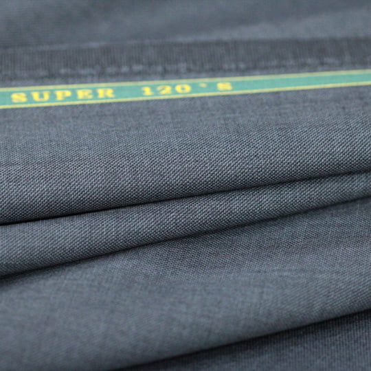 Tecido Alfaiataria Lã Fria Super 120 Paramount 03 - Cinza Escuro - Twill Premium