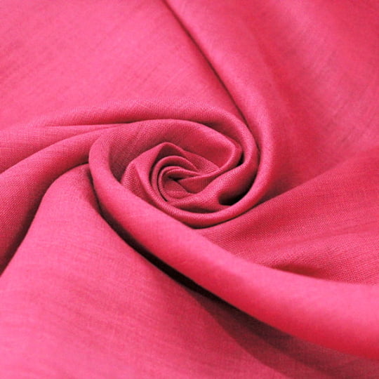 Tecido Cambraia de Linho Puro 41 - Hot Pink - 100% Linho