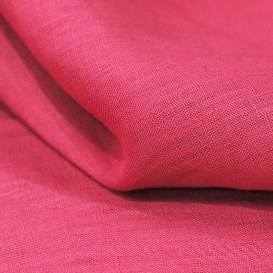 Tecido Cambraia de Linho Puro 41 - Hot Pink - 100% Linho