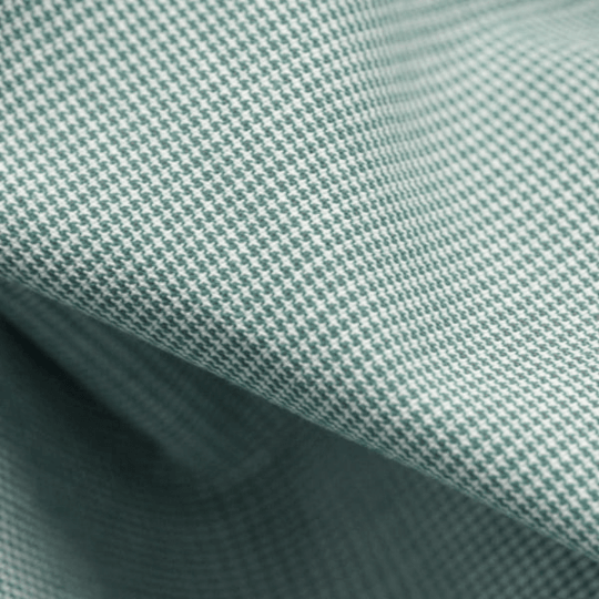 Tecido Camisaria Tricoline Fio 40 - Fio Tinto - Vichy Xadrez PP - Verde - 100% Algodão