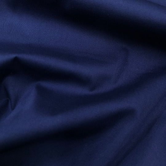 Tecido Camisaria Tricoline Fio 40 Liso - Marinho - 97% Algodão + 3% Elastano