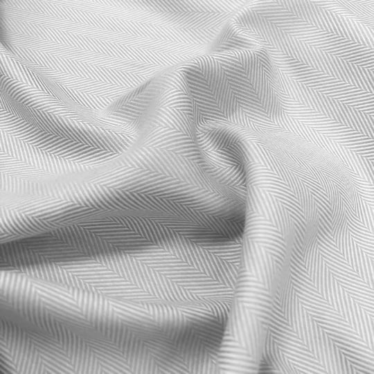 Tecido Camisaria Tricoline Fio 50 - Hórus 01 - Branco - Maquinetado - 100% Algodão