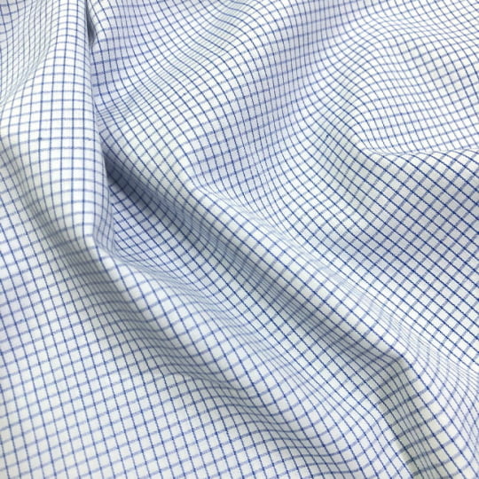 Tecido Tricoline Fio 60 Alexandria 303 Xadrez M Marinho – 100% Algodão