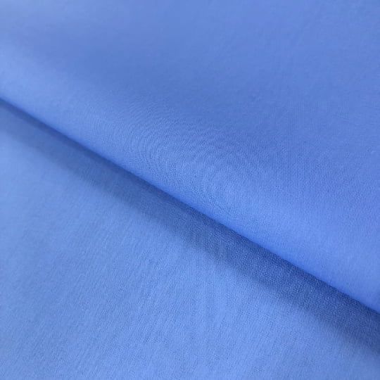 Tecido Camisaria Tricoline Fio 60 - Cairo 30 - Azul Itália - 100% Algodão