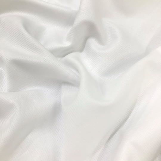 Tecido Camisaria Tricoline Fio 80 Málaga Branco maquinetado 100% Algodão