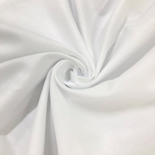 Tecido Camisaria Tricoline Fio 80 Málaga Branco maquinetado 100% Algodão