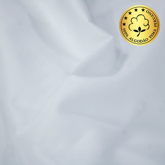 Tecido Camisaria fio 120 Maquinetado - AIR Verona Oxford 01 Branco - 100% Algodão Pima
