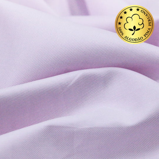 Tecido Camisaria fio 120 Maquinetado - AIR Verona Oxford 05 Rosa - 100% Algodão Pima