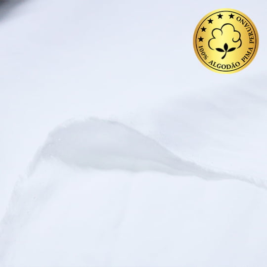 Tecido Camisaria fio 50 Liso - Pisa 01 Branco - 30% Bambu + 70% Algodão Pima