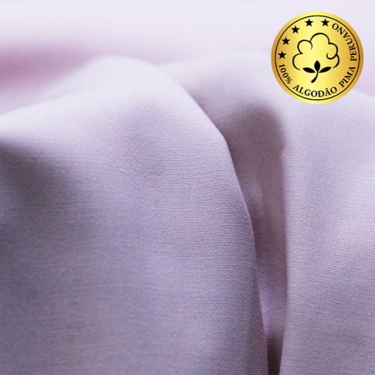 Tecido Camisaria fio 50 Liso - Pisa 03 Rosa - 30% Bambu + 70% Algodão Pima
