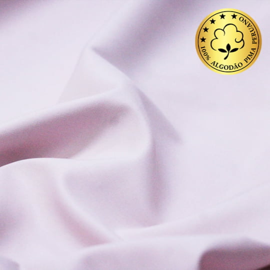 Tecido Camisaria fio 50 Liso - Pisa 03 Rosa - 30% Bambu + 70% Algodão Pima