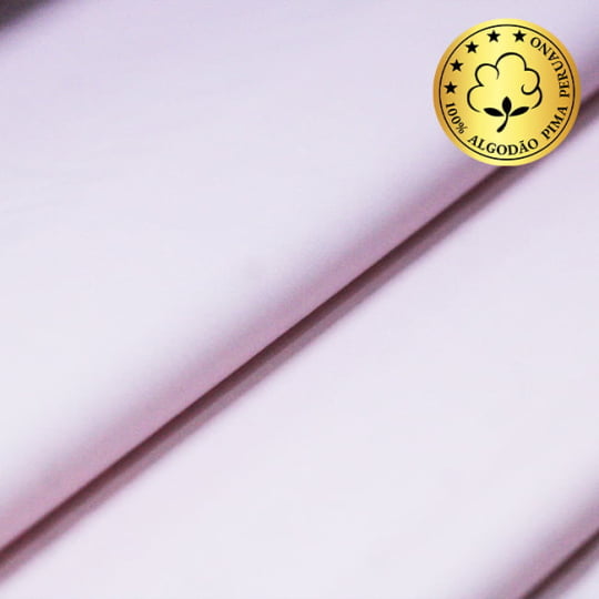 Tecido Camisaria fio 50 Liso - Pisa 03 Rosa - 30% Bambu + 70% Algodão Pima