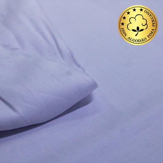 Tecido Camisaria fio 70 - Liso - Firenze 03 - Lilás - 100% Algodão Pima