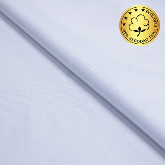 Tecido Camisaria fio 80 Maquinetado - Gradara Oxford 01 Branco - 100% Algodão Pima