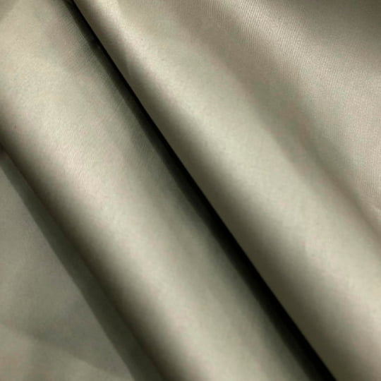 Tecido Camisaria Tricoline Fio 100 Luxor 43 Verde Seco - Liso Acetinado 100% Algodão Egípcio