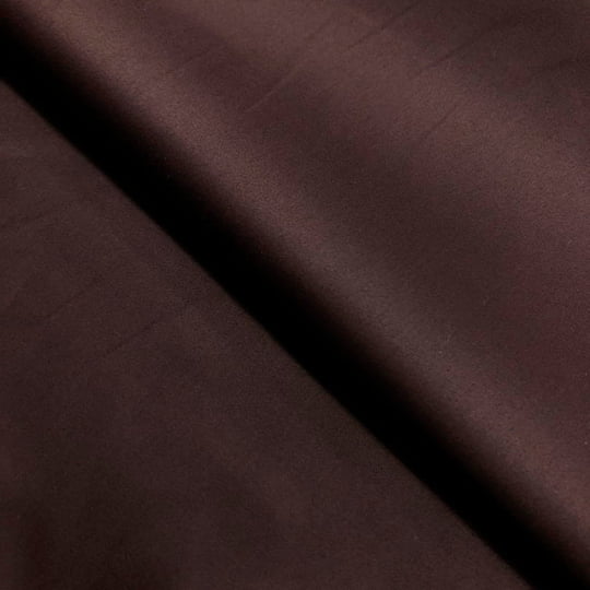Tecido Tricoline Luxor 45 Marrom Profundo Acetinado 100% Algodão Egípcio