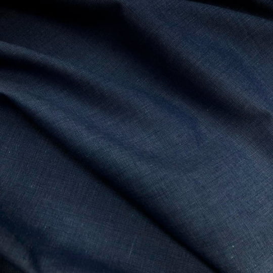 Tecido Tricoline liso fio 50 - Filas 52 Azul Petróleo - 100% Algodão