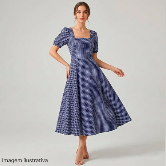 Tecido Camisaria Tricoline Fio 60 - Alexandria 305 - Xadrez G Branco - Fundo Marinho - 100% Algodão Tecido Camisaria Tricoline Fio 60 - Alexandria 305 - Xadrez G Branco - Fundo Marinho - 100% Algodão